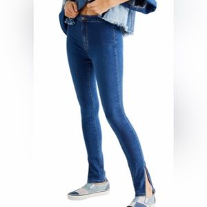 Free People Riley Slit Skinny Jeans